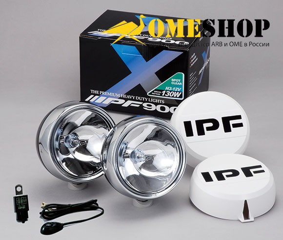 Фары IPF-900 круглые (комплект) Дальний свет